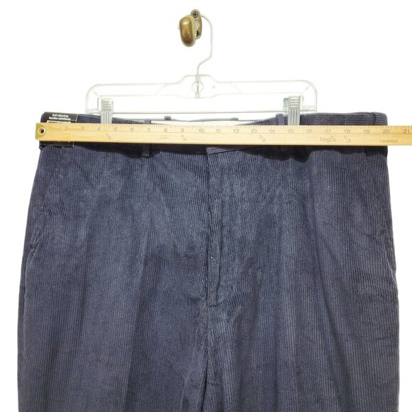 Pegasus Mens Navy Blue Corduroy Pants Size 42x31 Straight-Leg - Picture 5 of 7